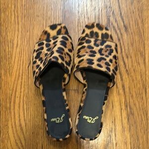 J. Crew Leopard Print Sandals